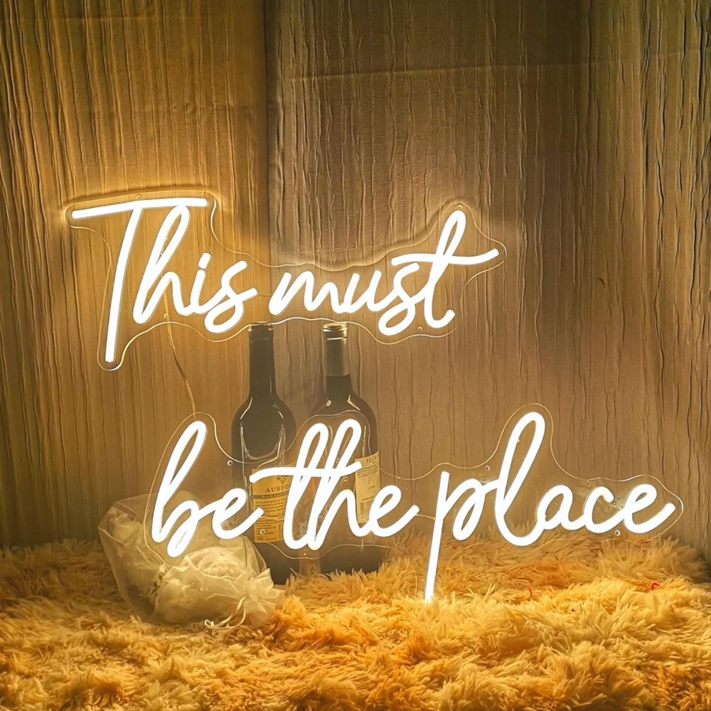 This Must Be The Place Neon Sign for Wall Décor